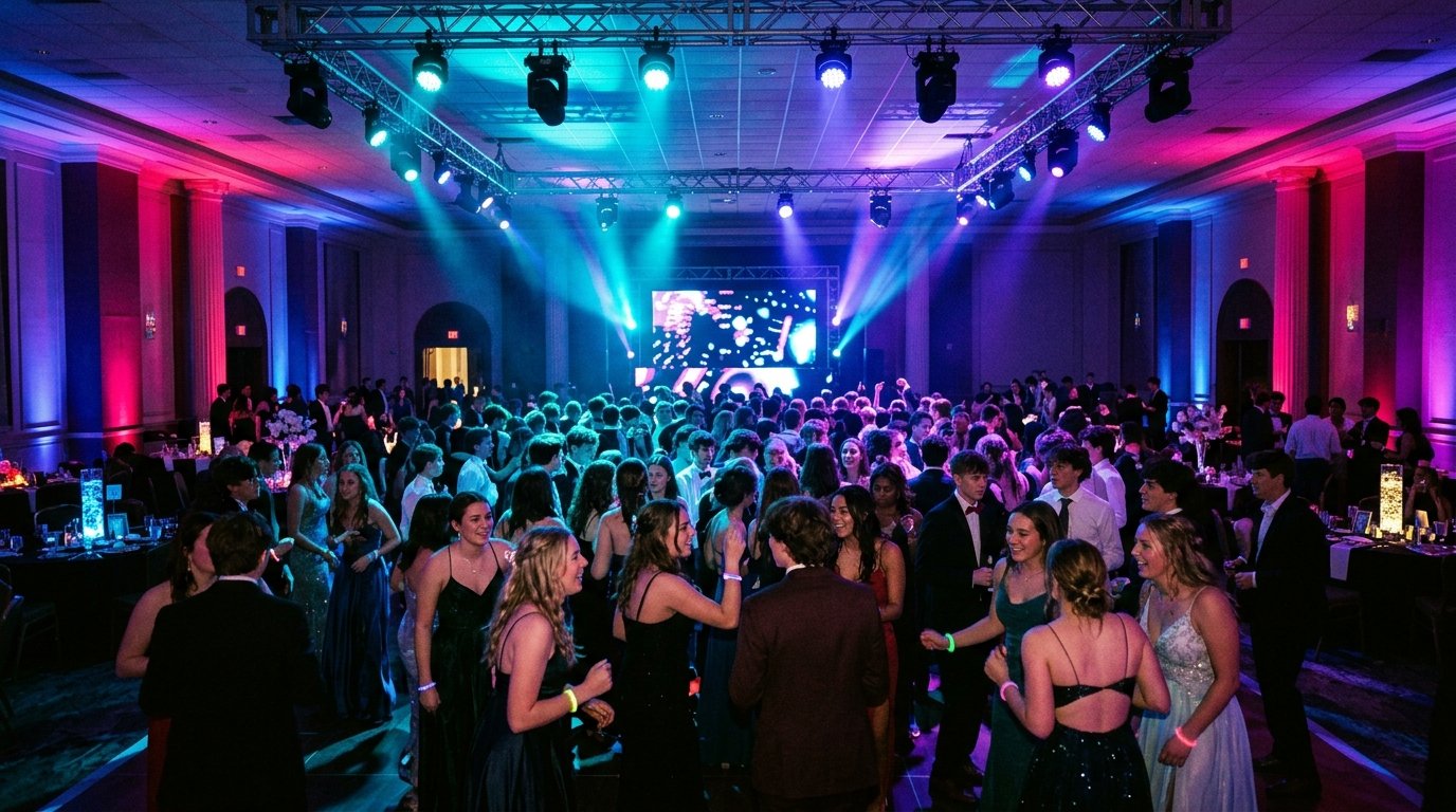 Prom RGB Wall Uplighting & Wash Lighting Setup
