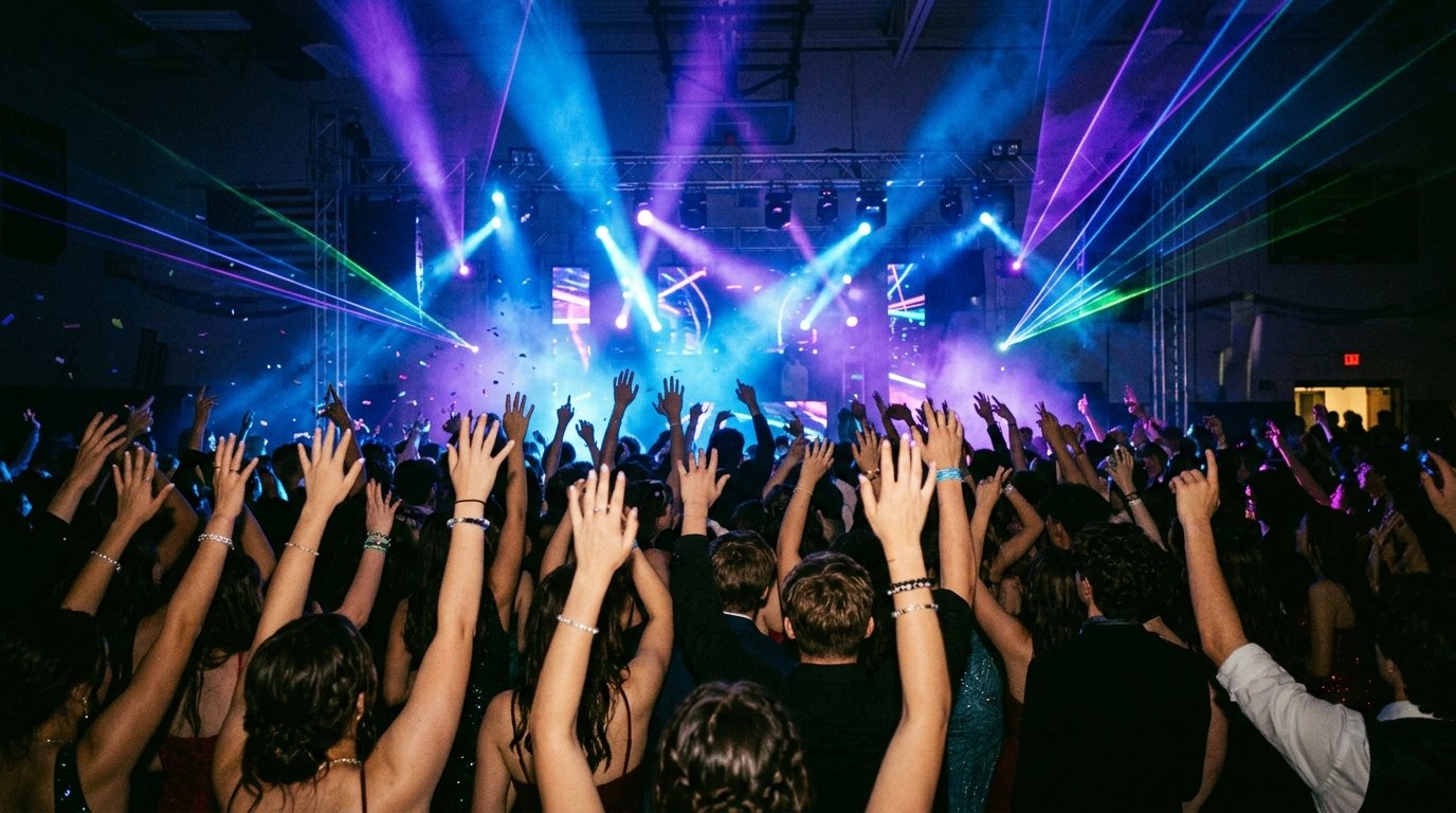 High School Prom Crowd Energy